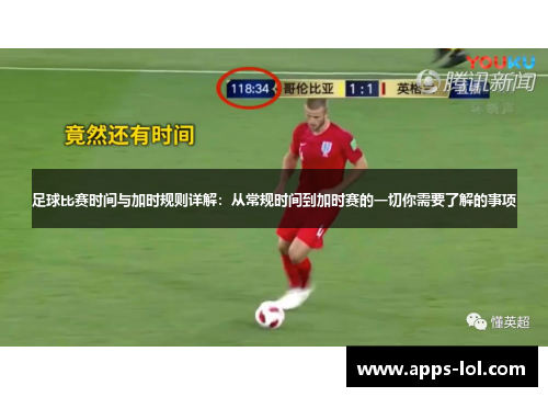 足球比赛时间与加时规则详解：从常规时间到加时赛的一切你需要了解的事项